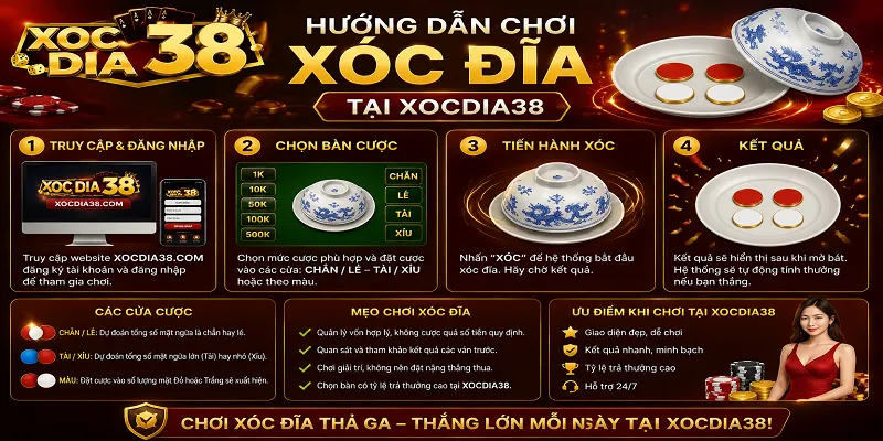 Hướng dẫn chơi và bí kíp thắng xóc đĩa