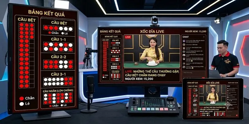 Những thế cầu thường gặp trong xóc đĩa livetream